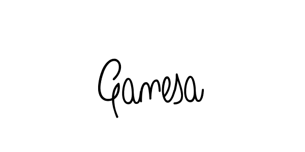 You should practise on your own different ways (Angelique-Rose-font-FFP) to write your name (Ganesa) in signature. don't let someone else do it for you. Ganesa signature style 5 images and pictures png