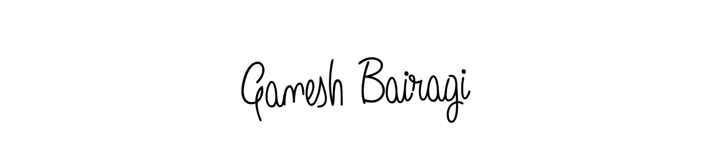 Design your own signature with our free online signature maker. With this signature software, you can create a handwritten (Angelique-Rose-font-FFP) signature for name Ganesh Bairagi. Ganesh Bairagi signature style 5 images and pictures png