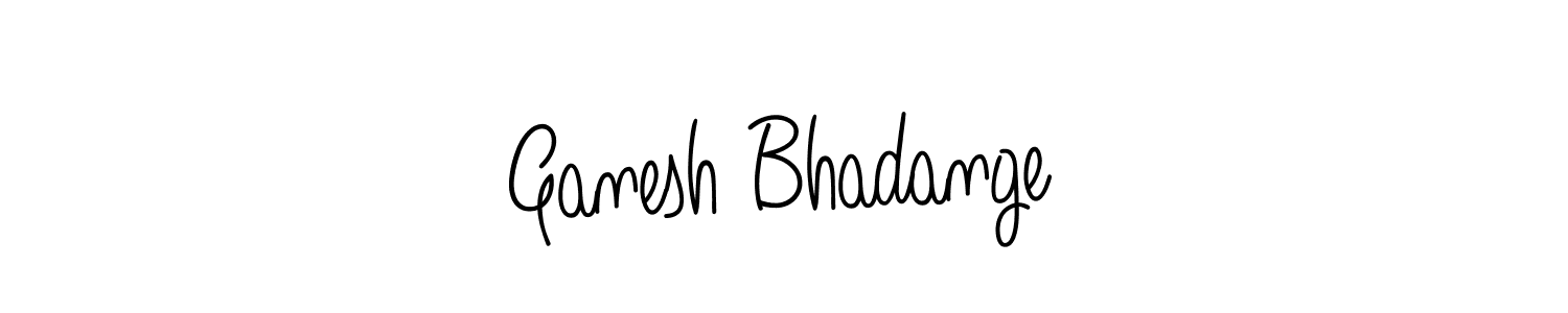 Design your own signature with our free online signature maker. With this signature software, you can create a handwritten (Angelique-Rose-font-FFP) signature for name Ganesh Bhadange. Ganesh Bhadange signature style 5 images and pictures png