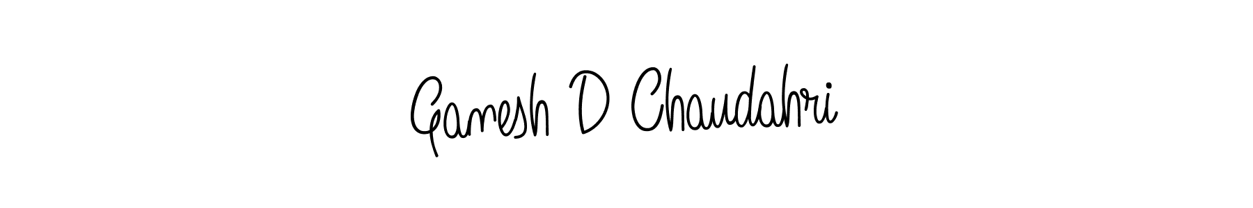 How to make Ganesh D Chaudahri signature? Angelique-Rose-font-FFP is a professional autograph style. Create handwritten signature for Ganesh D Chaudahri name. Ganesh D Chaudahri signature style 5 images and pictures png