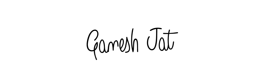 Design your own signature with our free online signature maker. With this signature software, you can create a handwritten (Angelique-Rose-font-FFP) signature for name Ganesh Jat. Ganesh Jat signature style 5 images and pictures png