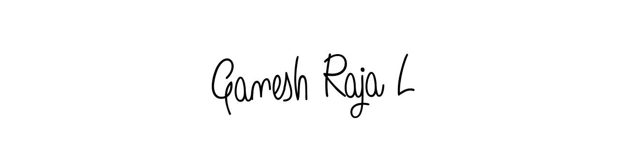 Also we have Ganesh Raja L name is the best signature style. Create professional handwritten signature collection using Angelique-Rose-font-FFP autograph style. Ganesh Raja L signature style 5 images and pictures png