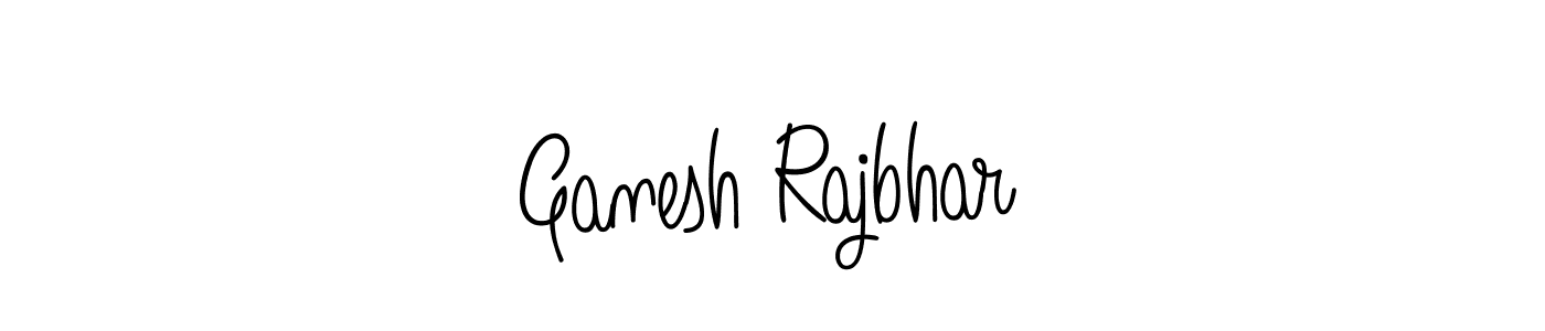 Use a signature maker to create a handwritten signature online. With this signature software, you can design (Angelique-Rose-font-FFP) your own signature for name Ganesh Rajbhar. Ganesh Rajbhar signature style 5 images and pictures png