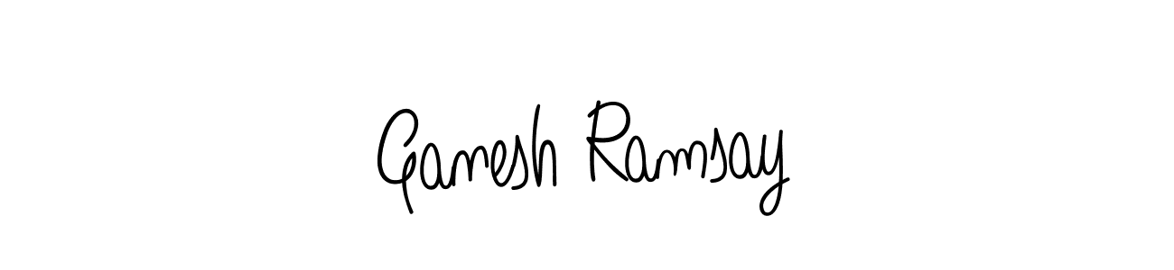 Design your own signature with our free online signature maker. With this signature software, you can create a handwritten (Angelique-Rose-font-FFP) signature for name Ganesh Ramsay. Ganesh Ramsay signature style 5 images and pictures png