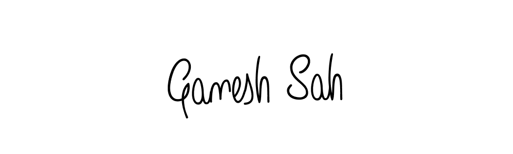 Design your own signature with our free online signature maker. With this signature software, you can create a handwritten (Angelique-Rose-font-FFP) signature for name Ganesh Sah. Ganesh Sah signature style 5 images and pictures png