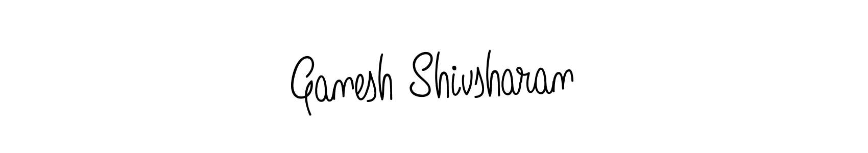 How to make Ganesh Shivsharan name signature. Use Angelique-Rose-font-FFP style for creating short signs online. This is the latest handwritten sign. Ganesh Shivsharan signature style 5 images and pictures png