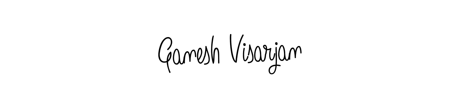 Make a beautiful signature design for name Ganesh Visarjan. With this signature (Angelique-Rose-font-FFP) style, you can create a handwritten signature for free. Ganesh Visarjan signature style 5 images and pictures png