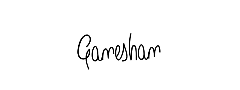 How to make Ganeshan name signature. Use Angelique-Rose-font-FFP style for creating short signs online. This is the latest handwritten sign. Ganeshan signature style 5 images and pictures png