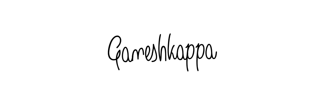 Design your own signature with our free online signature maker. With this signature software, you can create a handwritten (Angelique-Rose-font-FFP) signature for name Ganeshkappa. Ganeshkappa signature style 5 images and pictures png