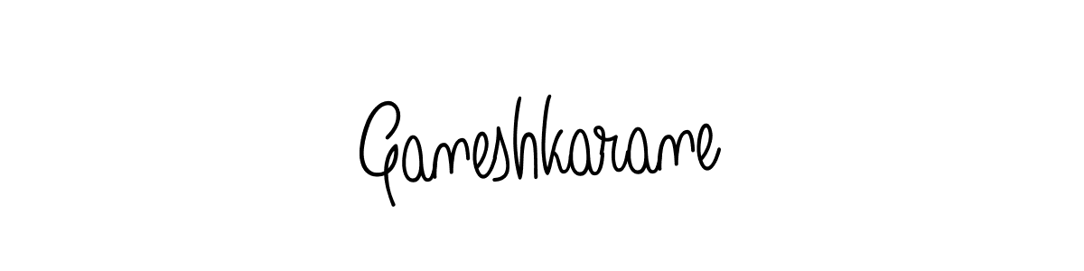 Create a beautiful signature design for name Ganeshkarane. With this signature (Angelique-Rose-font-FFP) fonts, you can make a handwritten signature for free. Ganeshkarane signature style 5 images and pictures png