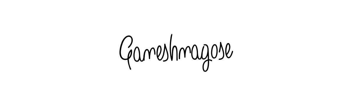 How to make Ganeshnagose signature? Angelique-Rose-font-FFP is a professional autograph style. Create handwritten signature for Ganeshnagose name. Ganeshnagose signature style 5 images and pictures png