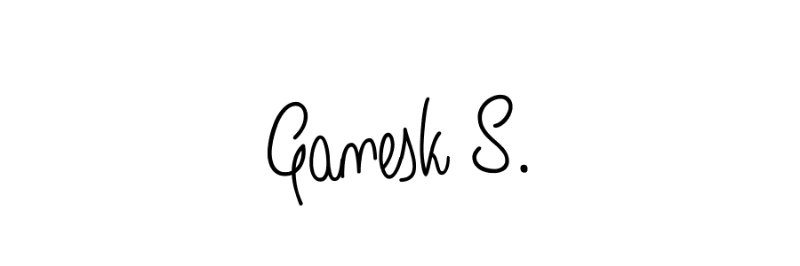 How to make Ganesk S. signature? Angelique-Rose-font-FFP is a professional autograph style. Create handwritten signature for Ganesk S. name. Ganesk S. signature style 5 images and pictures png