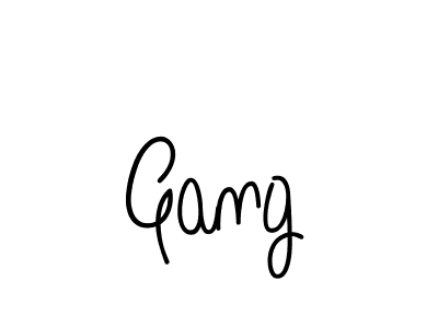 Design your own signature with our free online signature maker. With this signature software, you can create a handwritten (Angelique-Rose-font-FFP) signature for name Gang. Gang signature style 5 images and pictures png