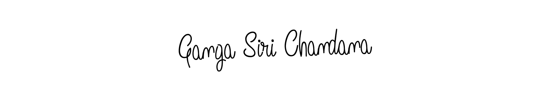 You should practise on your own different ways (Angelique-Rose-font-FFP) to write your name (Ganga Siri Chandana) in signature. don't let someone else do it for you. Ganga Siri Chandana signature style 5 images and pictures png