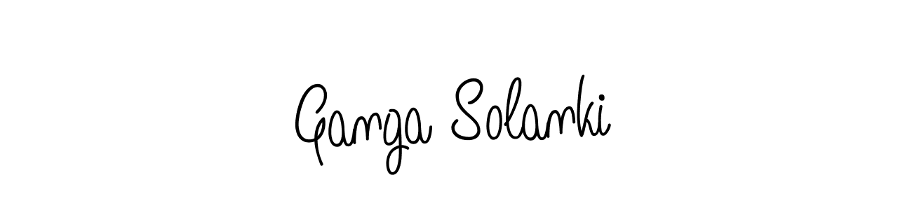 Make a beautiful signature design for name Ganga Solanki. Use this online signature maker to create a handwritten signature for free. Ganga Solanki signature style 5 images and pictures png