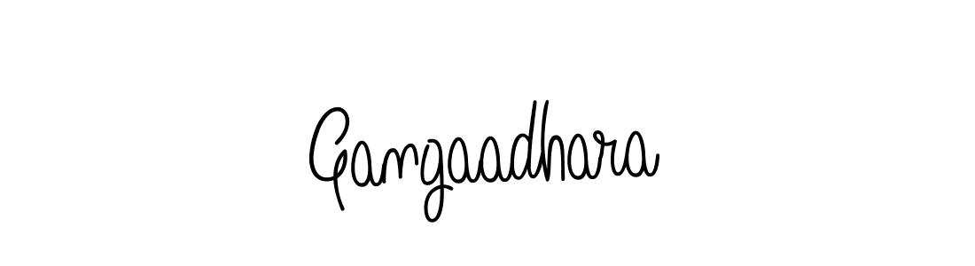 How to make Gangaadhara name signature. Use Angelique-Rose-font-FFP style for creating short signs online. This is the latest handwritten sign. Gangaadhara signature style 5 images and pictures png
