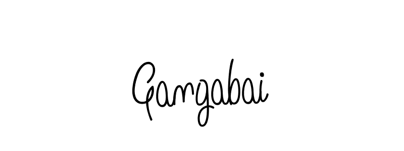 You should practise on your own different ways (Angelique-Rose-font-FFP) to write your name (Gangabai) in signature. don't let someone else do it for you. Gangabai signature style 5 images and pictures png
