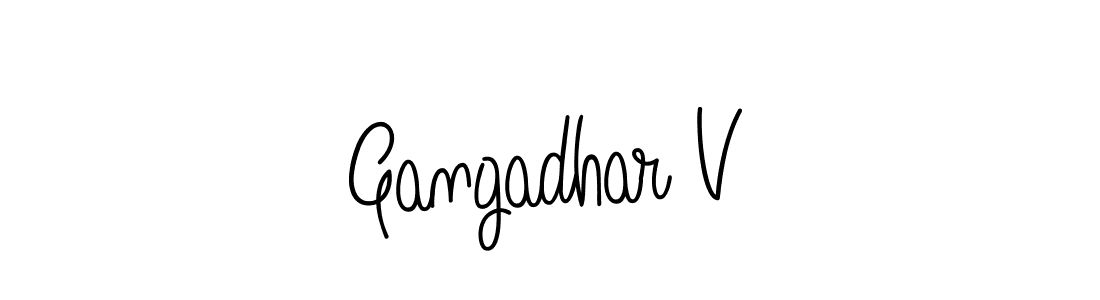 It looks lik you need a new signature style for name Gangadhar V. Design unique handwritten (Angelique-Rose-font-FFP) signature with our free signature maker in just a few clicks. Gangadhar V signature style 5 images and pictures png