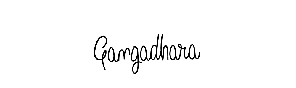 Design your own signature with our free online signature maker. With this signature software, you can create a handwritten (Angelique-Rose-font-FFP) signature for name Gangadhara. Gangadhara signature style 5 images and pictures png