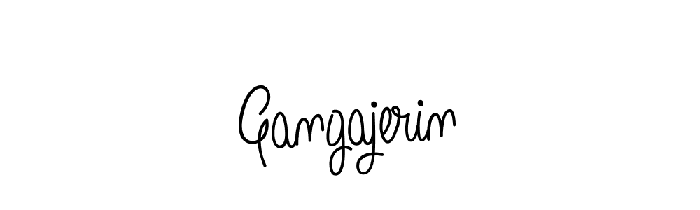 Design your own signature with our free online signature maker. With this signature software, you can create a handwritten (Angelique-Rose-font-FFP) signature for name Gangajerin. Gangajerin signature style 5 images and pictures png