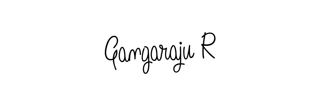 Use a signature maker to create a handwritten signature online. With this signature software, you can design (Angelique-Rose-font-FFP) your own signature for name Gangaraju R. Gangaraju R signature style 5 images and pictures png