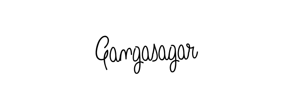 You should practise on your own different ways (Angelique-Rose-font-FFP) to write your name (Gangasagar) in signature. don't let someone else do it for you. Gangasagar signature style 5 images and pictures png
