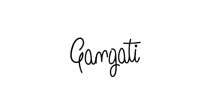 Gangati stylish signature style. Best Handwritten Sign (Angelique-Rose-font-FFP) for my name. Handwritten Signature Collection Ideas for my name Gangati. Gangati signature style 5 images and pictures png