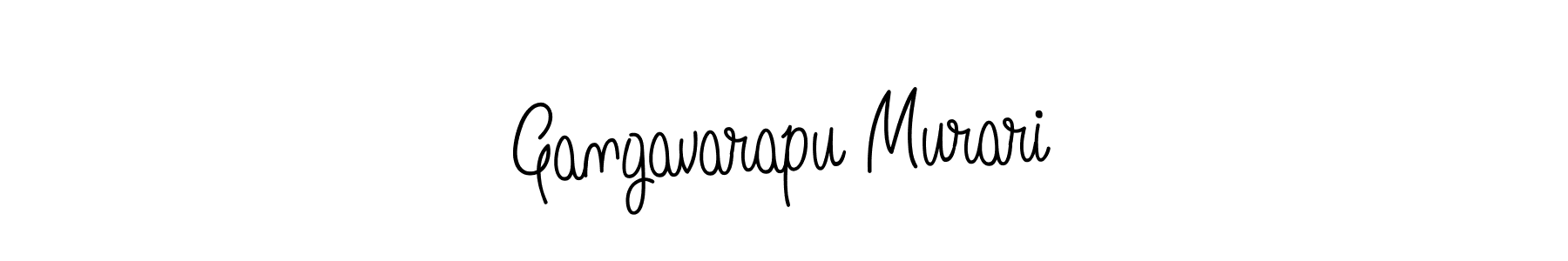 How to make Gangavarapu Murari name signature. Use Angelique-Rose-font-FFP style for creating short signs online. This is the latest handwritten sign. Gangavarapu Murari signature style 5 images and pictures png