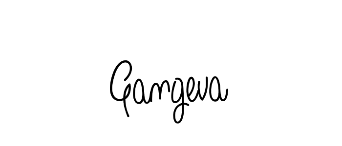 Use a signature maker to create a handwritten signature online. With this signature software, you can design (Angelique-Rose-font-FFP) your own signature for name Gangeva. Gangeva signature style 5 images and pictures png