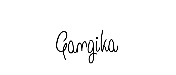 Gangika stylish signature style. Best Handwritten Sign (Angelique-Rose-font-FFP) for my name. Handwritten Signature Collection Ideas for my name Gangika. Gangika signature style 5 images and pictures png