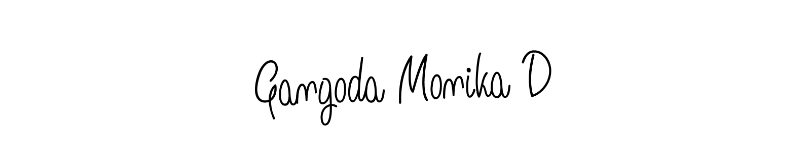 Angelique-Rose-font-FFP is a professional signature style that is perfect for those who want to add a touch of class to their signature. It is also a great choice for those who want to make their signature more unique. Get Gangoda Monika D name to fancy signature for free. Gangoda Monika D signature style 5 images and pictures png