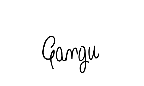 You should practise on your own different ways (Angelique-Rose-font-FFP) to write your name (Gangu) in signature. don't let someone else do it for you. Gangu signature style 5 images and pictures png