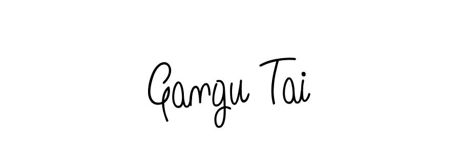 Use a signature maker to create a handwritten signature online. With this signature software, you can design (Angelique-Rose-font-FFP) your own signature for name Gangu Tai. Gangu Tai signature style 5 images and pictures png