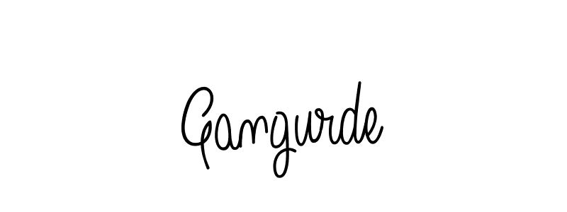 Create a beautiful signature design for name Gangurde. With this signature (Angelique-Rose-font-FFP) fonts, you can make a handwritten signature for free. Gangurde signature style 5 images and pictures png