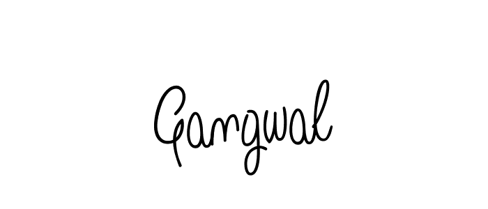 How to make Gangwal name signature. Use Angelique-Rose-font-FFP style for creating short signs online. This is the latest handwritten sign. Gangwal signature style 5 images and pictures png