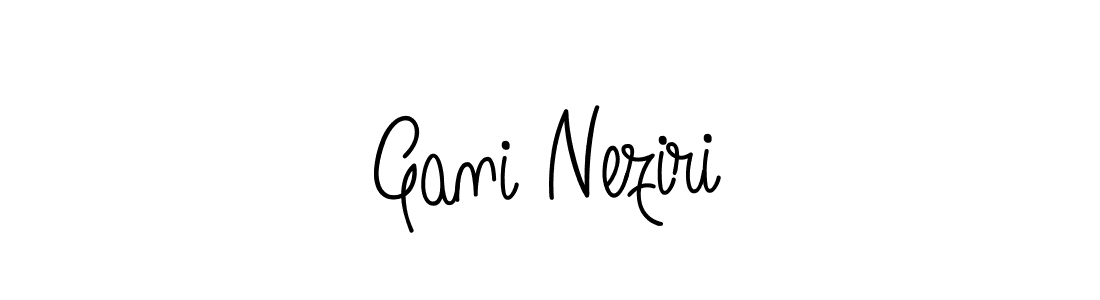 Create a beautiful signature design for name Gani Neziri. With this signature (Angelique-Rose-font-FFP) fonts, you can make a handwritten signature for free. Gani Neziri signature style 5 images and pictures png