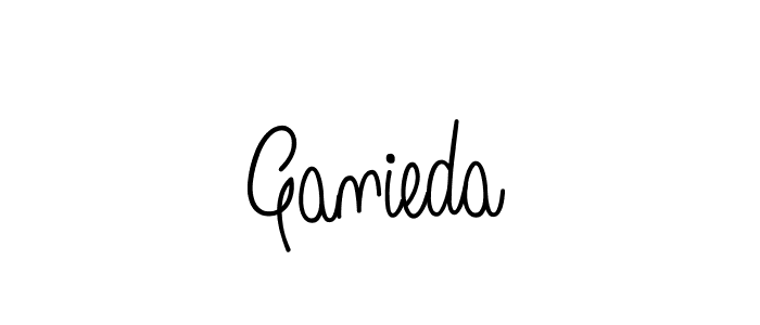 Make a beautiful signature design for name Ganieda. With this signature (Angelique-Rose-font-FFP) style, you can create a handwritten signature for free. Ganieda signature style 5 images and pictures png