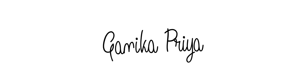 Here are the top 10 professional signature styles for the name Ganika Priya. These are the best autograph styles you can use for your name. Ganika Priya signature style 5 images and pictures png