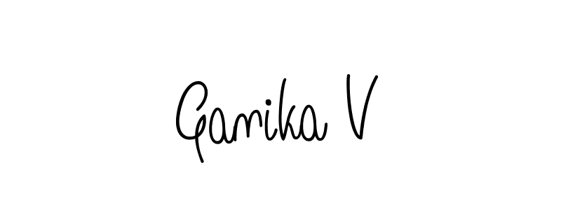 Here are the top 10 professional signature styles for the name Ganika V. These are the best autograph styles you can use for your name. Ganika V signature style 5 images and pictures png