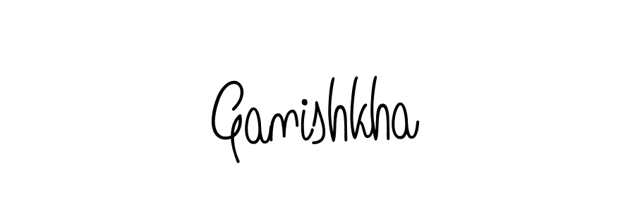 The best way (Angelique-Rose-font-FFP) to make a short signature is to pick only two or three words in your name. The name Ganishkha include a total of six letters. For converting this name. Ganishkha signature style 5 images and pictures png