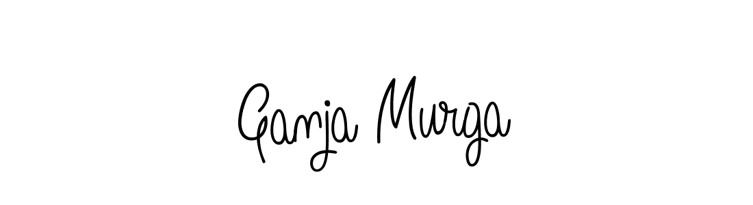 How to make Ganja Murga name signature. Use Angelique-Rose-font-FFP style for creating short signs online. This is the latest handwritten sign. Ganja Murga signature style 5 images and pictures png