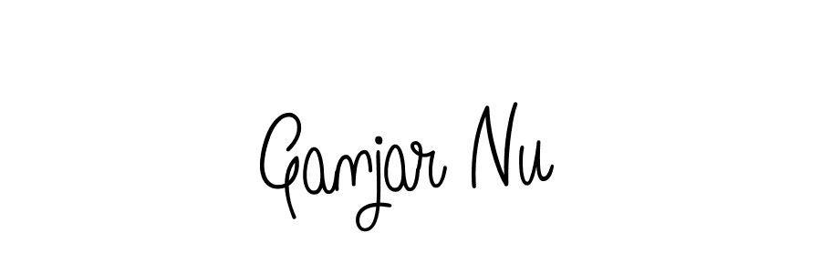 if you are searching for the best signature style for your name Ganjar Nu. so please give up your signature search. here we have designed multiple signature styles  using Angelique-Rose-font-FFP. Ganjar Nu signature style 5 images and pictures png