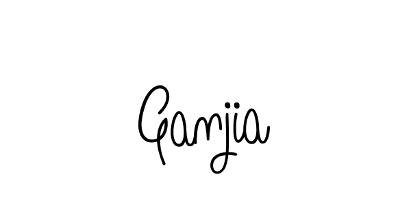 Ganjia stylish signature style. Best Handwritten Sign (Angelique-Rose-font-FFP) for my name. Handwritten Signature Collection Ideas for my name Ganjia. Ganjia signature style 5 images and pictures png