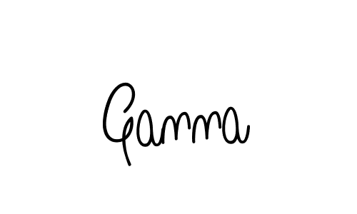 Use a signature maker to create a handwritten signature online. With this signature software, you can design (Angelique-Rose-font-FFP) your own signature for name Ganna. Ganna signature style 5 images and pictures png