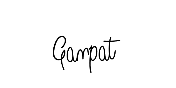 Make a beautiful signature design for name Ganpat. With this signature (Angelique-Rose-font-FFP) style, you can create a handwritten signature for free. Ganpat signature style 5 images and pictures png