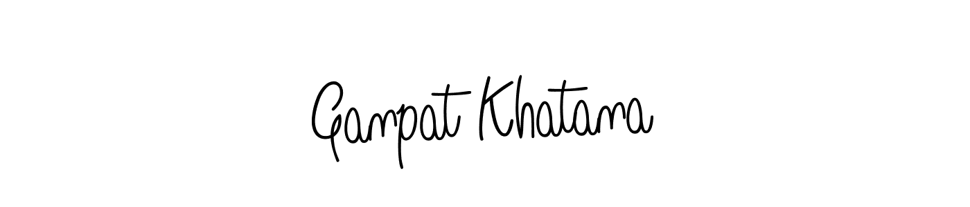 Here are the top 10 professional signature styles for the name Ganpat Khatana. These are the best autograph styles you can use for your name. Ganpat Khatana signature style 5 images and pictures png