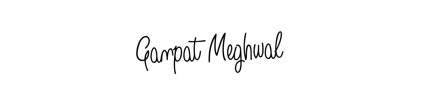 if you are searching for the best signature style for your name Ganpat Meghwal. so please give up your signature search. here we have designed multiple signature styles  using Angelique-Rose-font-FFP. Ganpat Meghwal signature style 5 images and pictures png