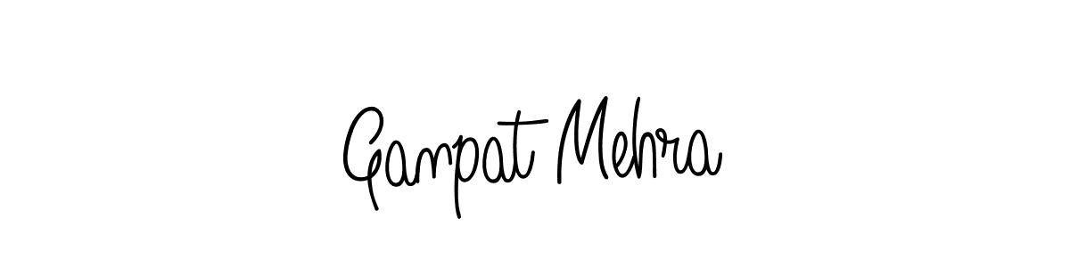 Ganpat Mehra stylish signature style. Best Handwritten Sign (Angelique-Rose-font-FFP) for my name. Handwritten Signature Collection Ideas for my name Ganpat Mehra. Ganpat Mehra signature style 5 images and pictures png