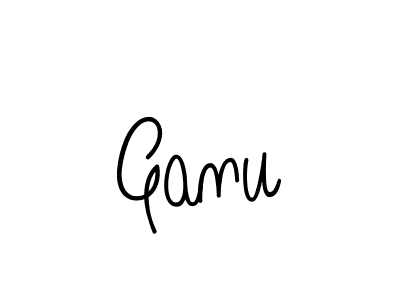 Ganu stylish signature style. Best Handwritten Sign (Angelique-Rose-font-FFP) for my name. Handwritten Signature Collection Ideas for my name Ganu. Ganu signature style 5 images and pictures png