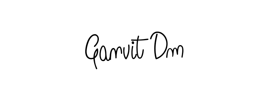 You should practise on your own different ways (Angelique-Rose-font-FFP) to write your name (Ganvit Dm) in signature. don't let someone else do it for you. Ganvit Dm signature style 5 images and pictures png